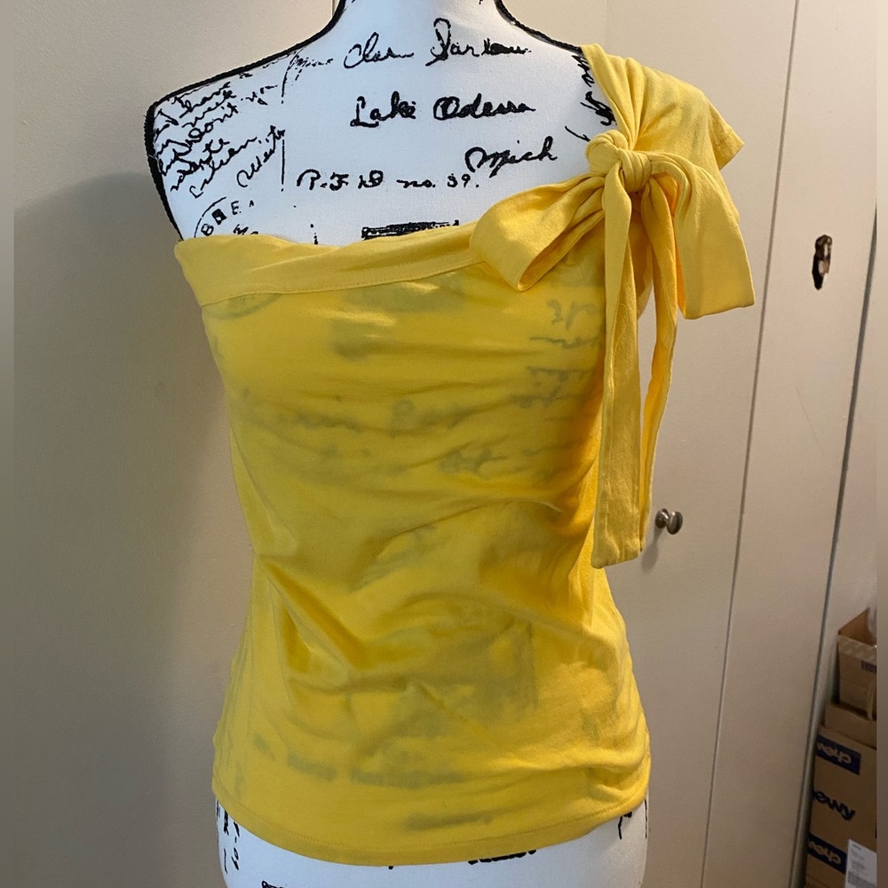 Maeve Yellow cotton top